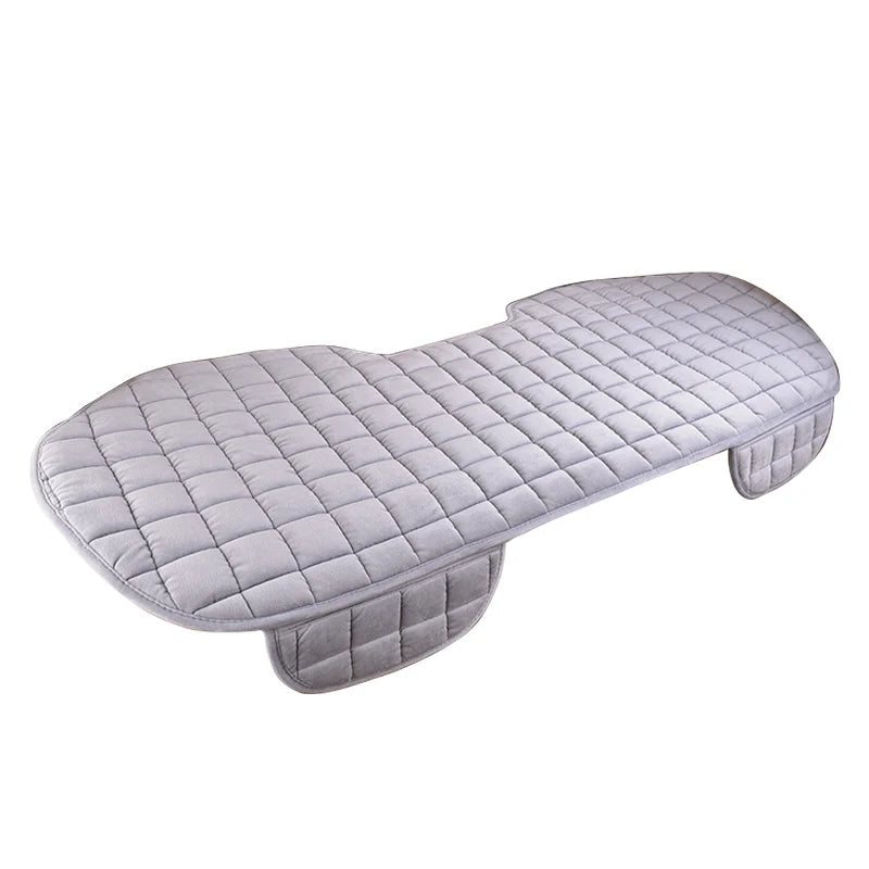 Protection de siège auto pour assise arrière, 1 pièce, coloris gris, tissu matelassé