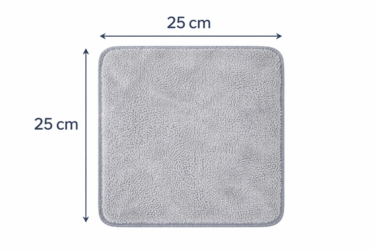 Microfibre voiture 25x25 cm, taille idéale pour nettoyage intérieur et extérieur sans traces