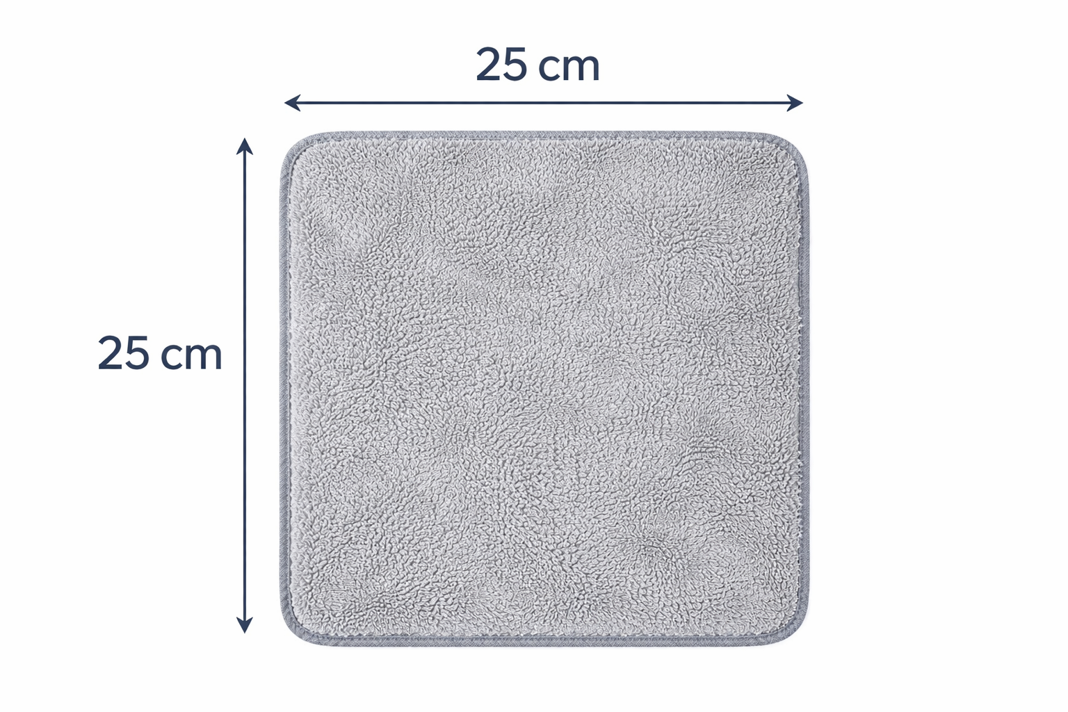 Microfibre voiture 25x25 cm, taille idéale pour nettoyage intérieur et extérieur sans traces