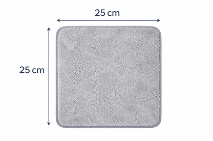 Microfibre voiture 25x25 cm, taille idéale pour nettoyage intérieur et extérieur sans traces