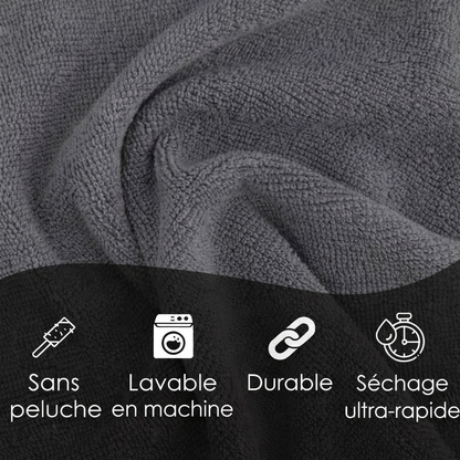 Microfibres voiture sans peluche, lavables en machine, durables et à séchage ultra rapide