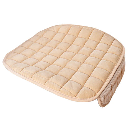 Protection de siège auto pour assise avant, 1 pièce, coloris beige, tissu matelassé