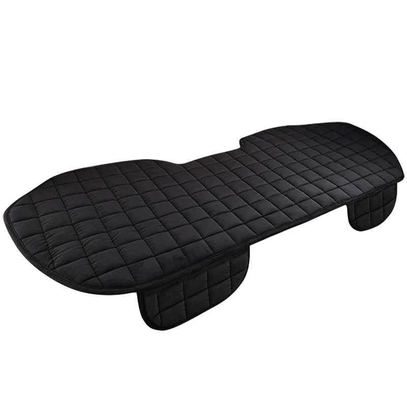 Protection de siège auto pour assise arrière, 1 pièce, coloris noir, tissu matelassé