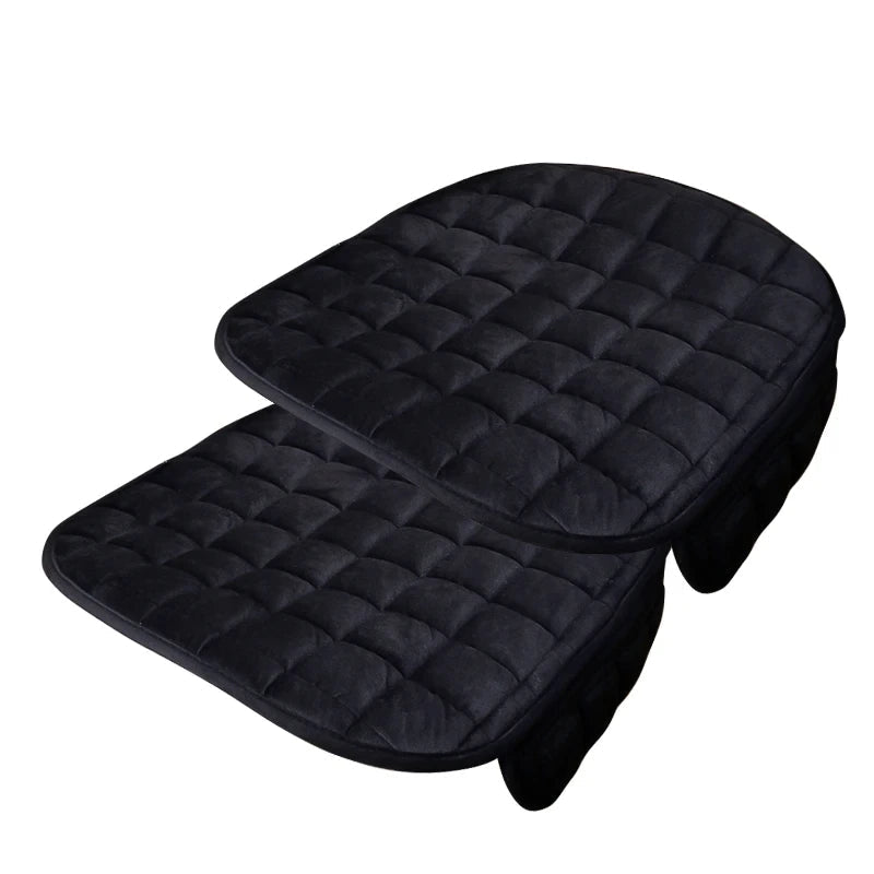 Protection de siège auto pour assises avant, lot de 2 pièces, coloris noir, tissu matelassé