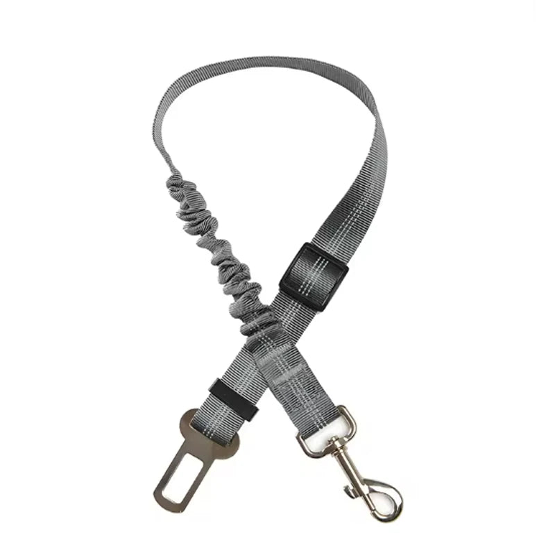 Ceinture de sécurité pour chien réglable avec amortisseur