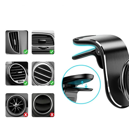 Support téléphone magnétique pour grille d’aération