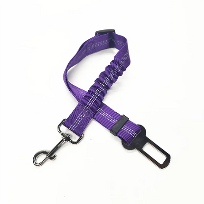Ceinture de sécurité pour chien réglable avec amortisseur