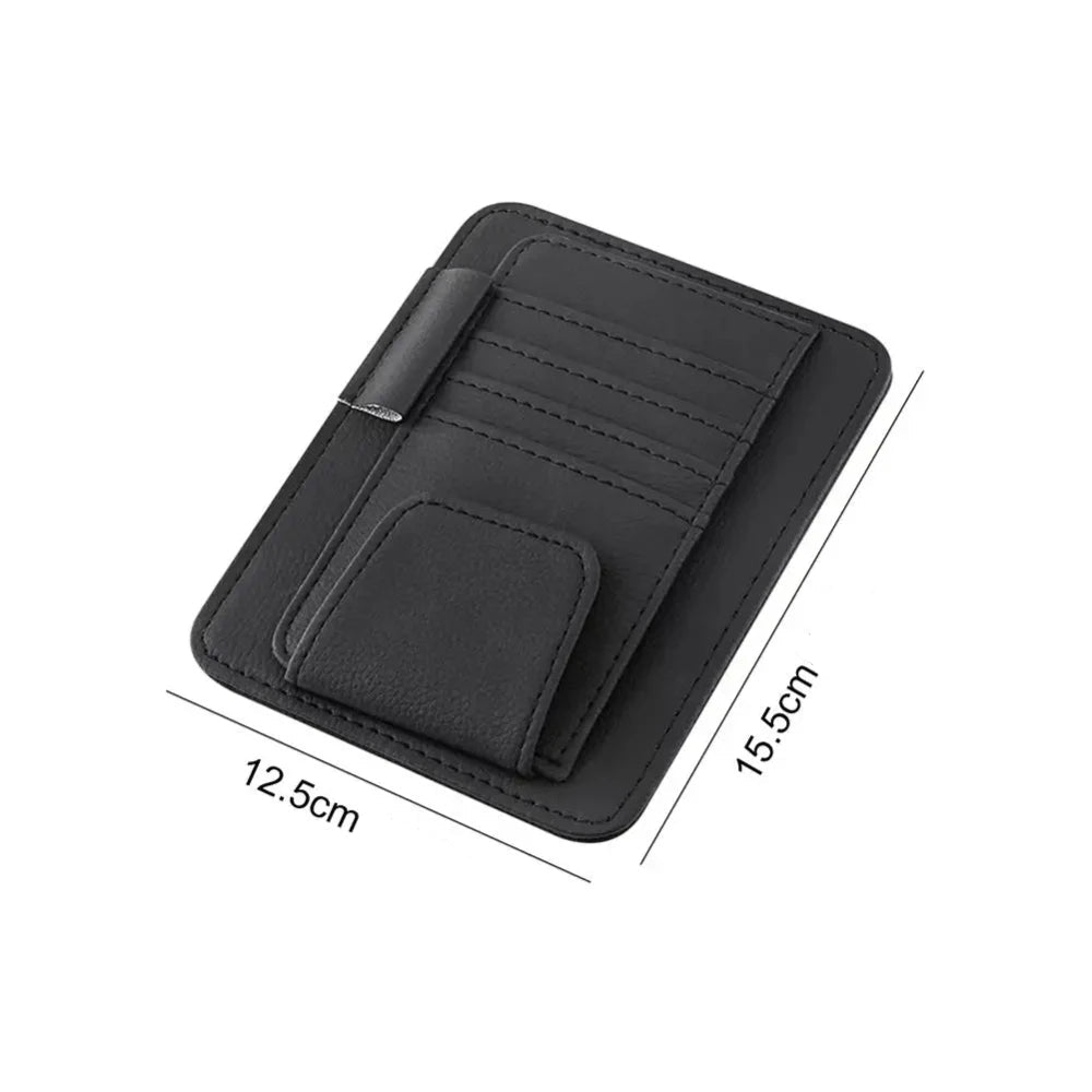 Organisateur de pare-soleil pour voiture avec dimensions 12,5 × 15,5 cm