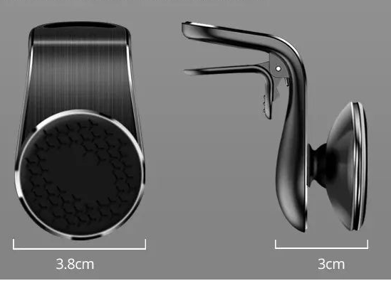Support téléphone magnétique pour voiture avec dimensions compactes