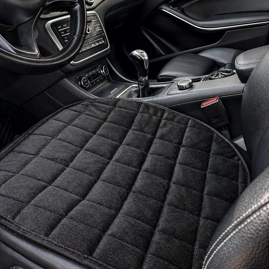 Coussin de siège auto matelassé noir pour améliorer le confort et protéger le siège de voiture